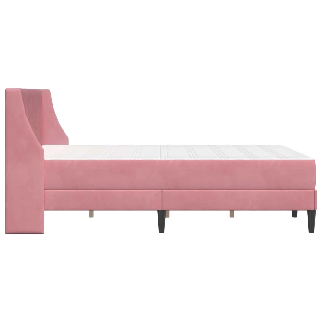 Struttura letto con materasso Rosa 180 x 200 cm Velluto 3414816