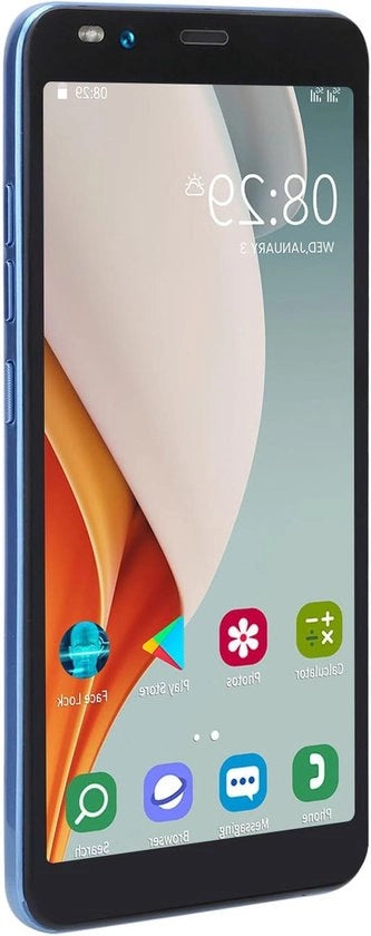 Dischiere il rilevamento impronte digitali del viso Smartphone Android con schermo HD - 1 + 8G Smartphone Dual SIM Dual Standby - Blu - Cerca contenuti in HTML - 5.45 pollici.