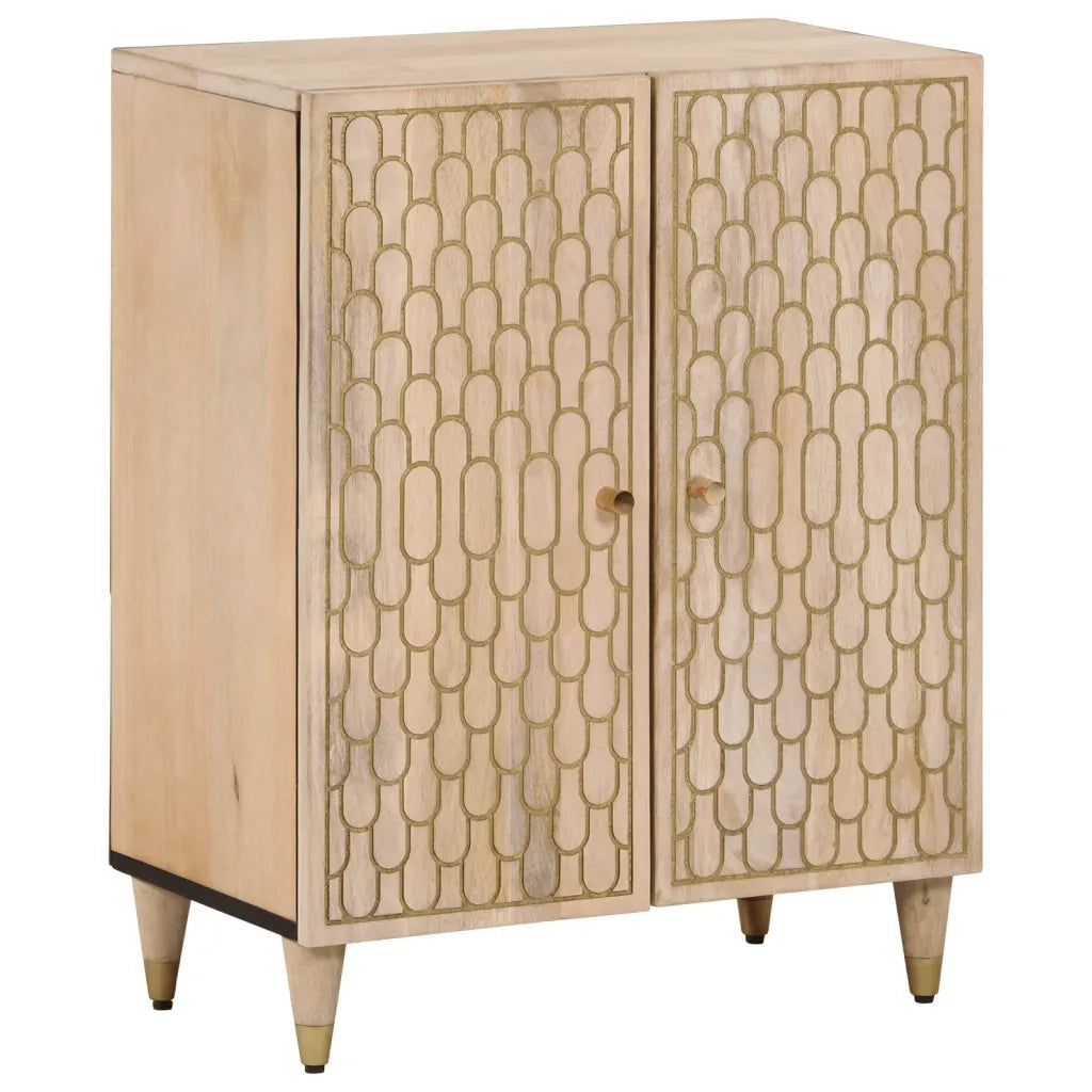 Credenza 60x33x75 cm in Legno Massello di Mango 358250