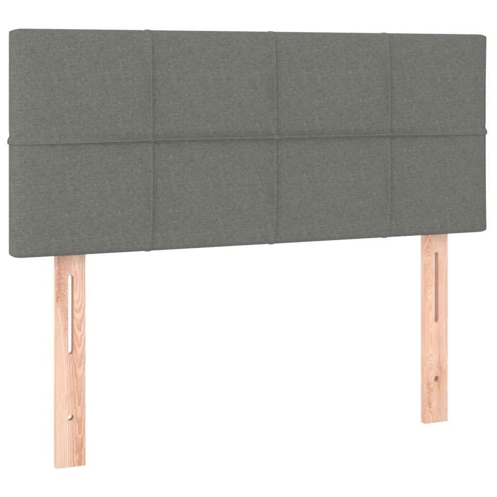 Giroletto a Molle con Materasso-Struttura Letto Grigio Scuro 90x190 cm Tessuto 701405