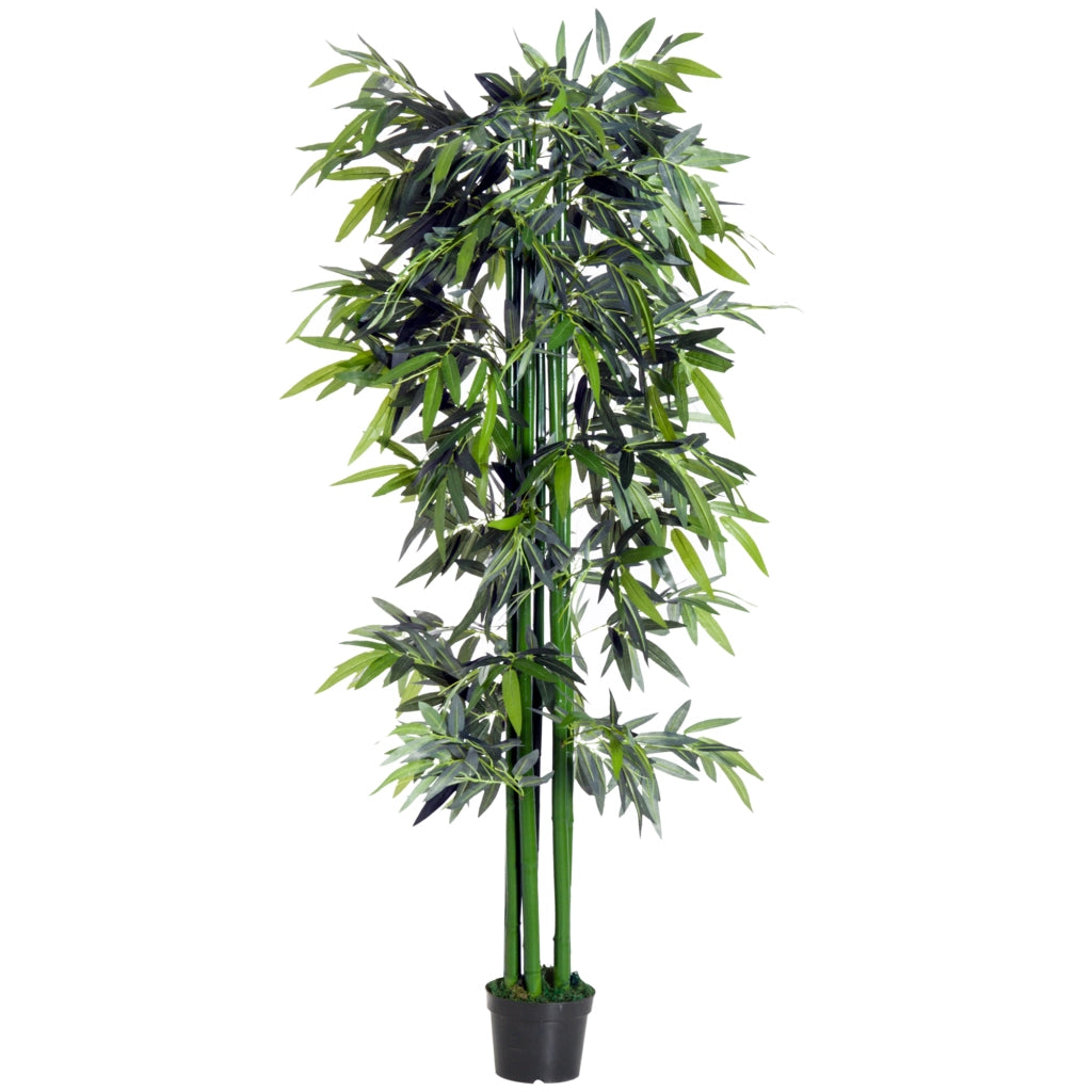 Pianta di Bamb¨´ Artificiale ¨C Xylo ¨C Verde e Nero 20x20x180 cm