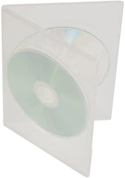 Etichetta per DVD doppia a scomparsa 7mm - trasparente - chiusura a sicurezza - eco-friendly