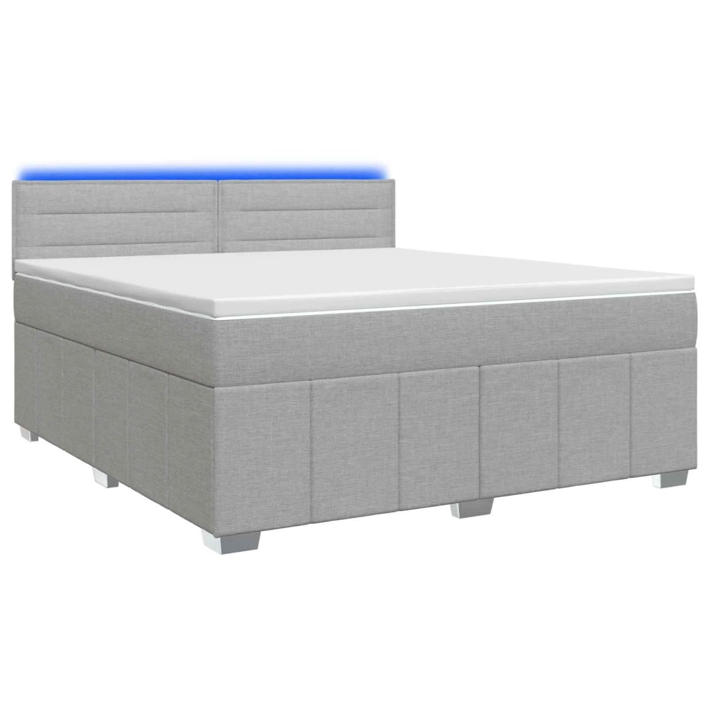 Letto box spring con materasso Grigio Chiaro 140 x 200 cm 3452684