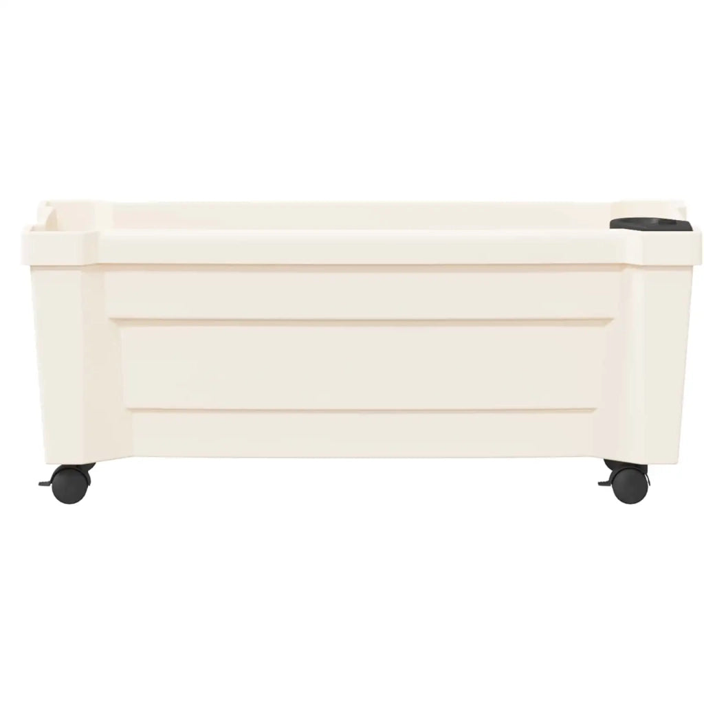 Vaso Calypso con Ruote Bianco 79 x 35 x 33 cm PP 42041719