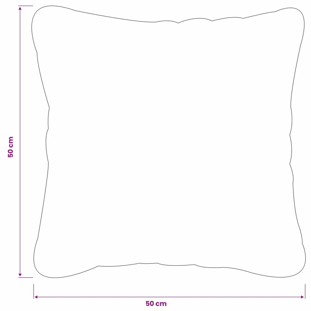 Federa 12 pcs HEERLEN Blu 50 x 50 cm Velluto 910785