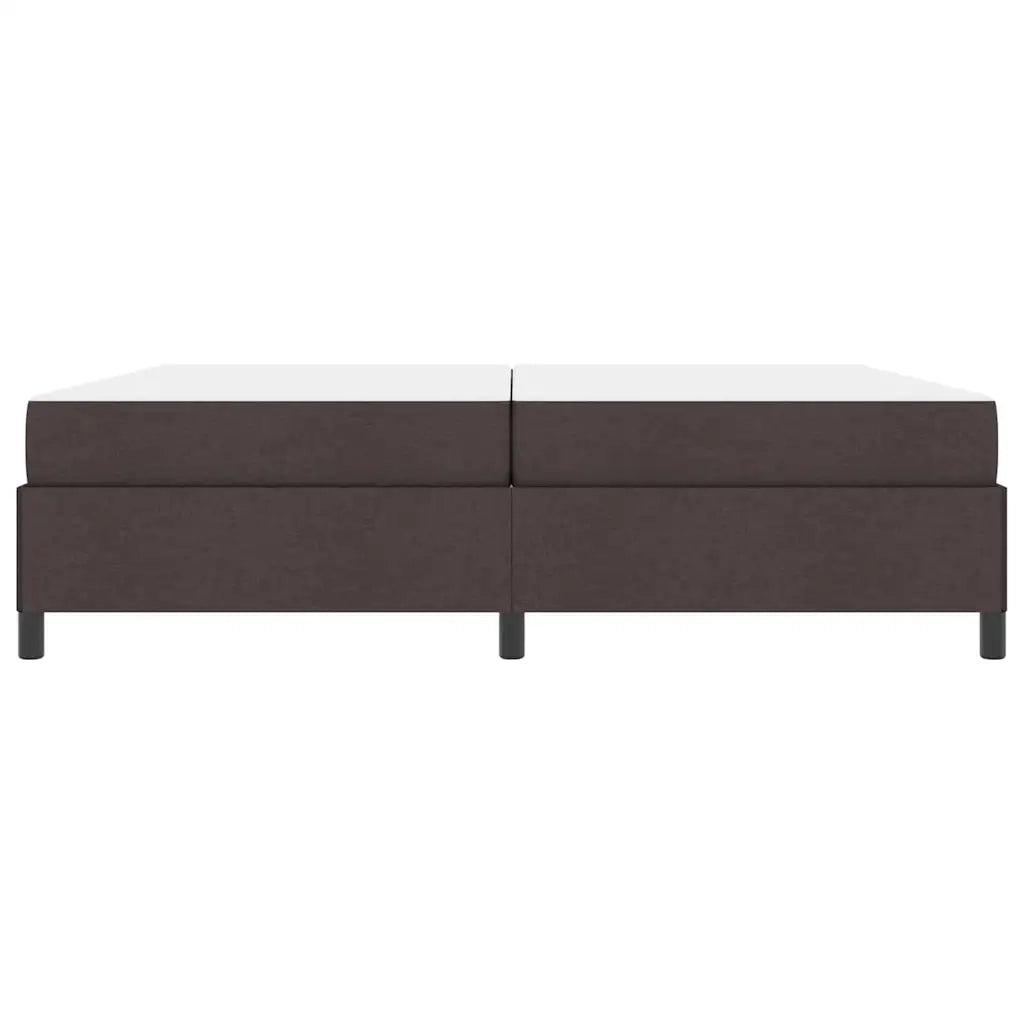 Letto a molle con materasso Marrone Scuro 200 x 200 cm Tessuto 3398888