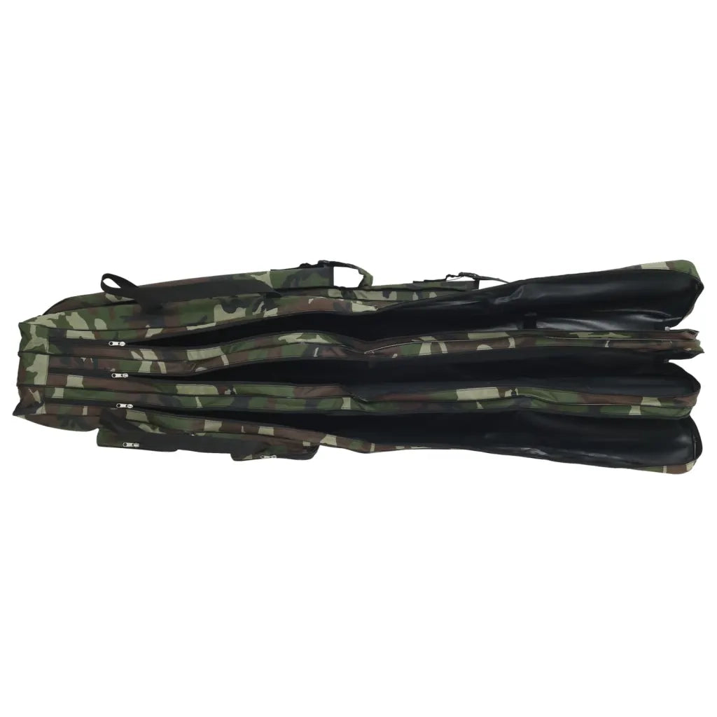 Borsa per Canna da Pesca Verde Mimetico 150 cm Tessuto Oxford CFW9130346