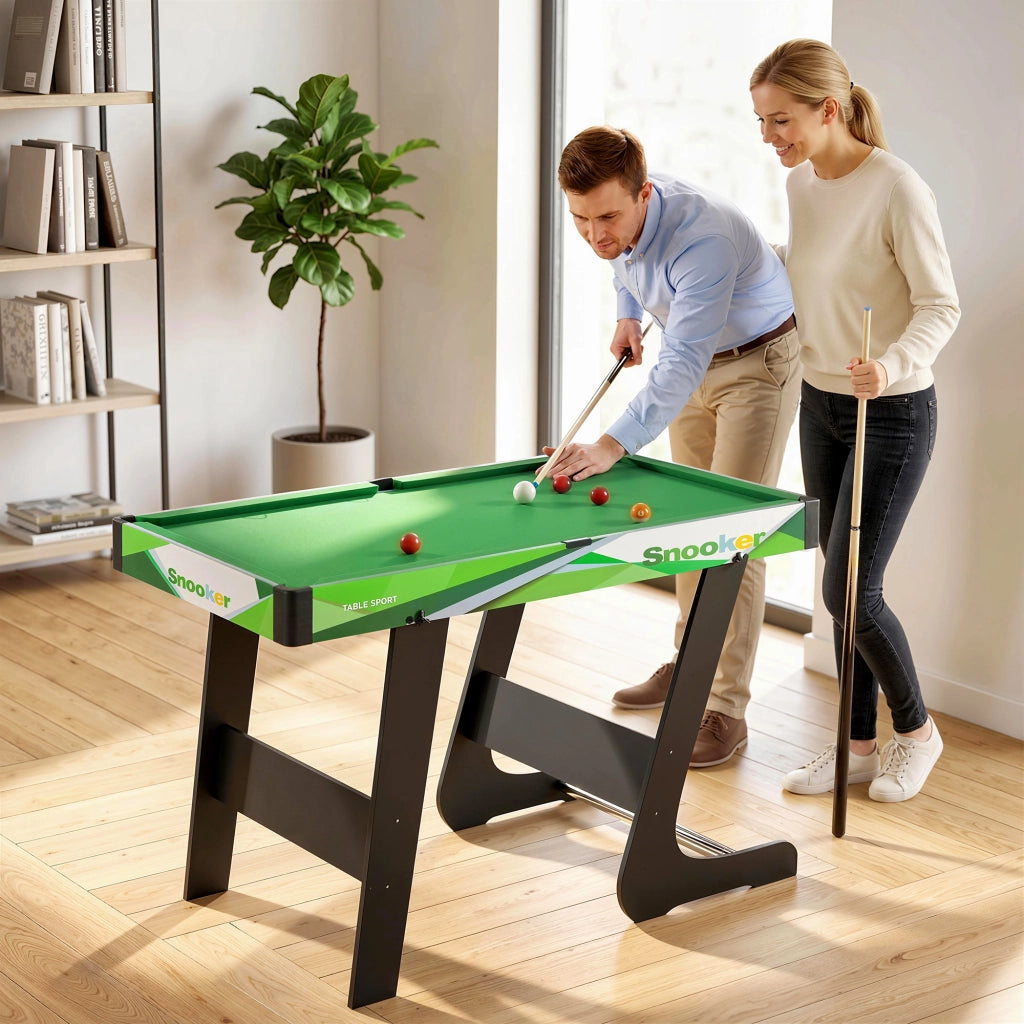 Tavolo da biliardo pieghevole 104 cm con accessori ¨C Minimal ¨C Verde