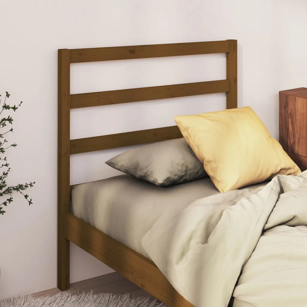 Testiera | Testata per Letto Ambra 95x4x100 cm in Legno Massello di Pino