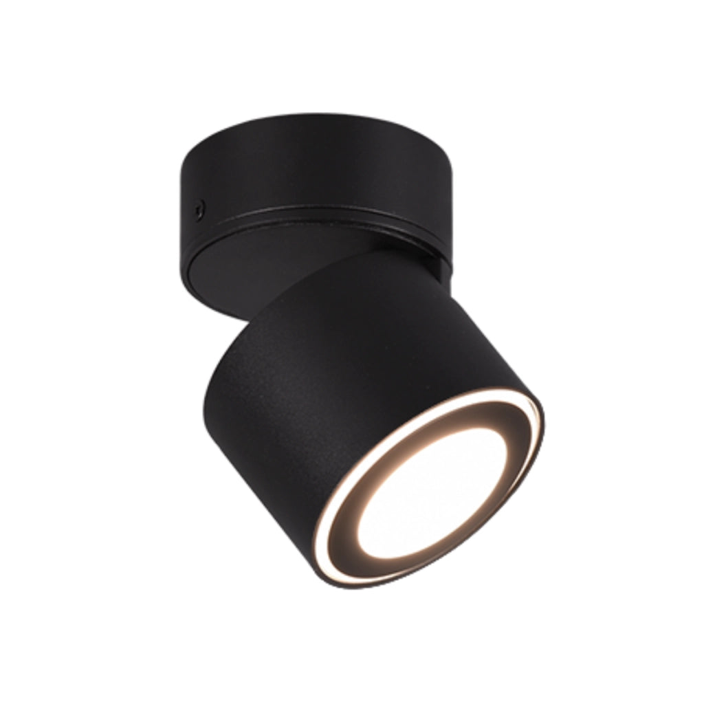 Faretto da parete TAURUS nero LED 2 luci 3000K Trio