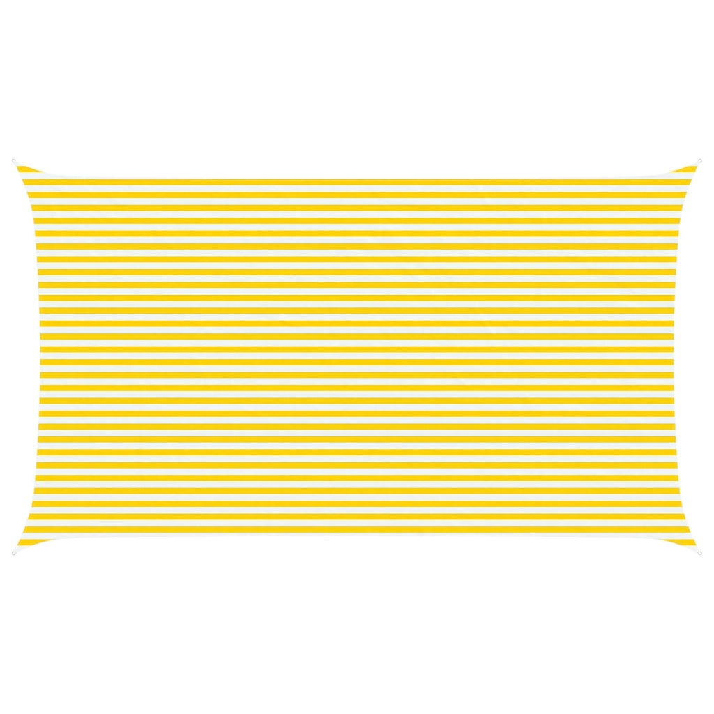 Vela da ombra solare Giallo e Bianco 7 x 4 m 42031078