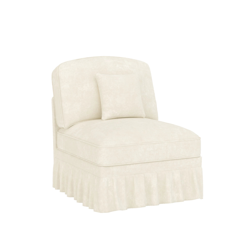 Divano senza braccioli Windsor - Zephmum- Chenille con cuscino