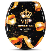 Sedile WC VIP nero con chiusura ammortizzata 19_0000732