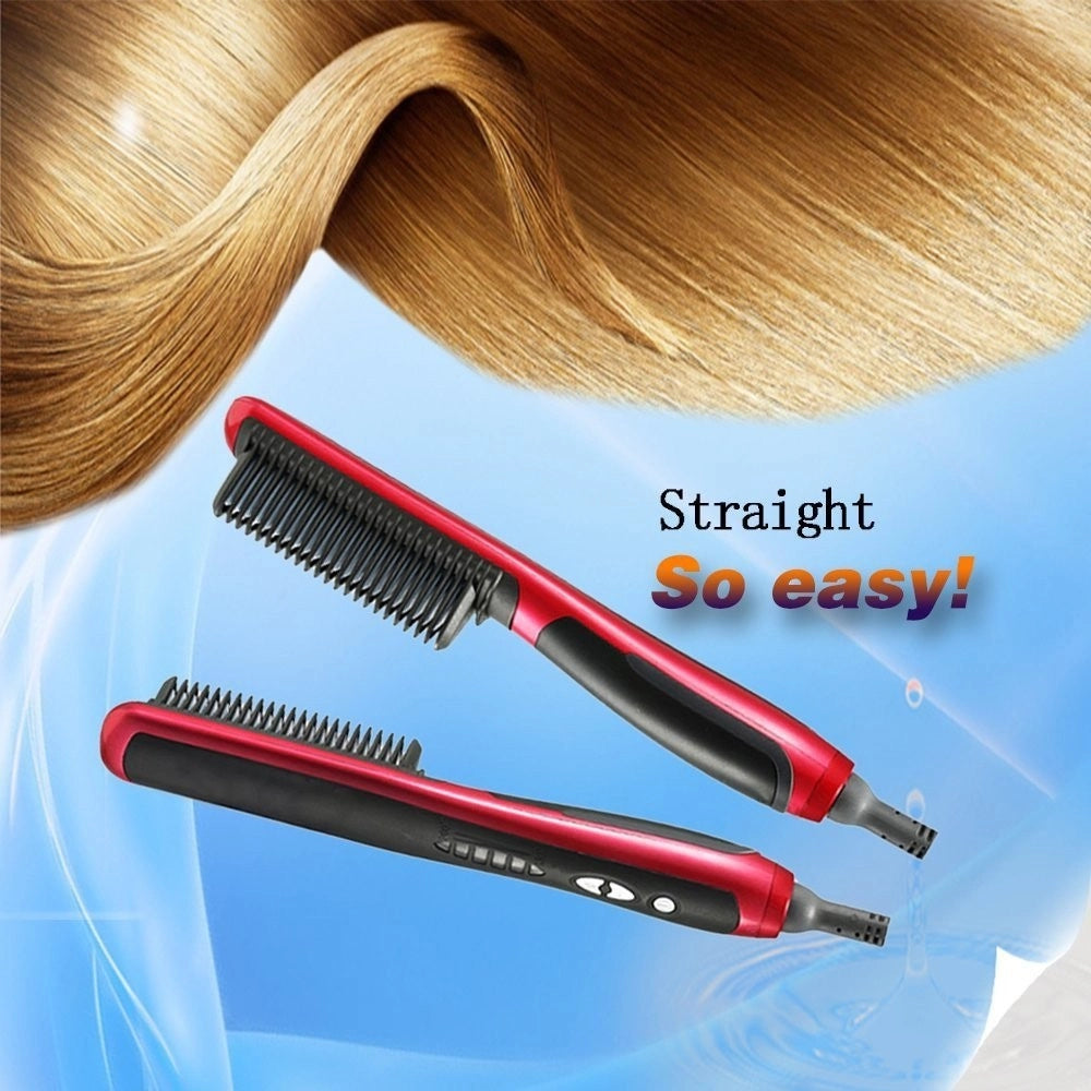Trade Shop - Spazzola Piastra Ionica Elettrica Snoda E Liscia Capelli Asl-908 Con Display -