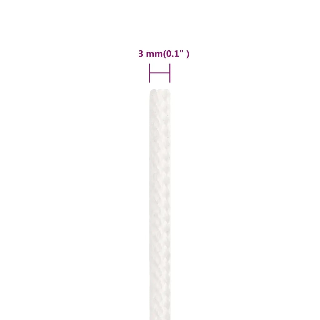 Corda per barca Completamente Bianca 3 mm 500 m in Polipropilene 152538