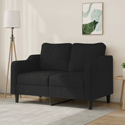Divano a 2 Posti-Sofa 2 Posti Nero 120 cm in Tessuto 866935