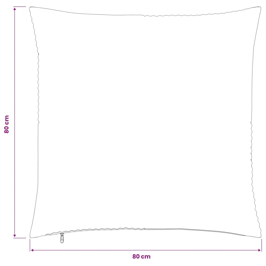 Federa 2 pcs ALMELO Antracite 80 x 80 cm corduroy 915697