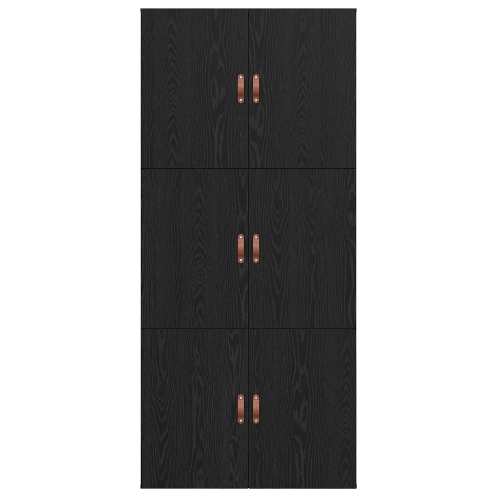 Struttura letto con contenitore Rovere Nero 90 x 190 cm 3335406