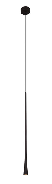 Lampada a sospensione industriale nera 60cm LED 7W Maxlight