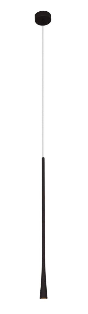 Lampada a sospensione industriale nera 60cm LED 7W Maxlight