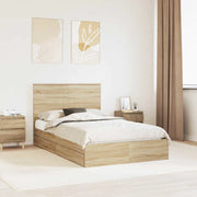 Letto con Contenitore con testiera Rovere Sonoma 135 x 190 cm 3409561
