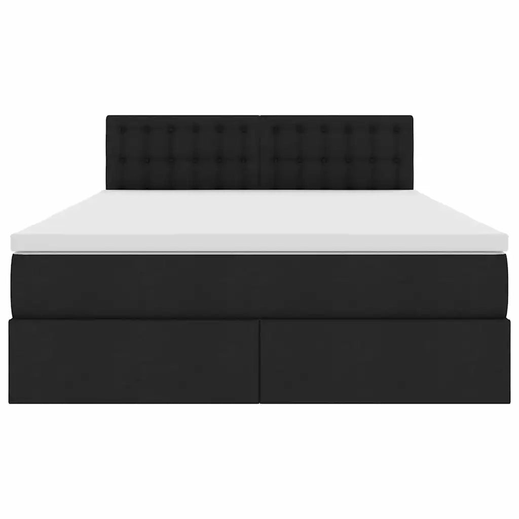 Letto con contenitore e materasso Nero 140 x 200 cm 3370640