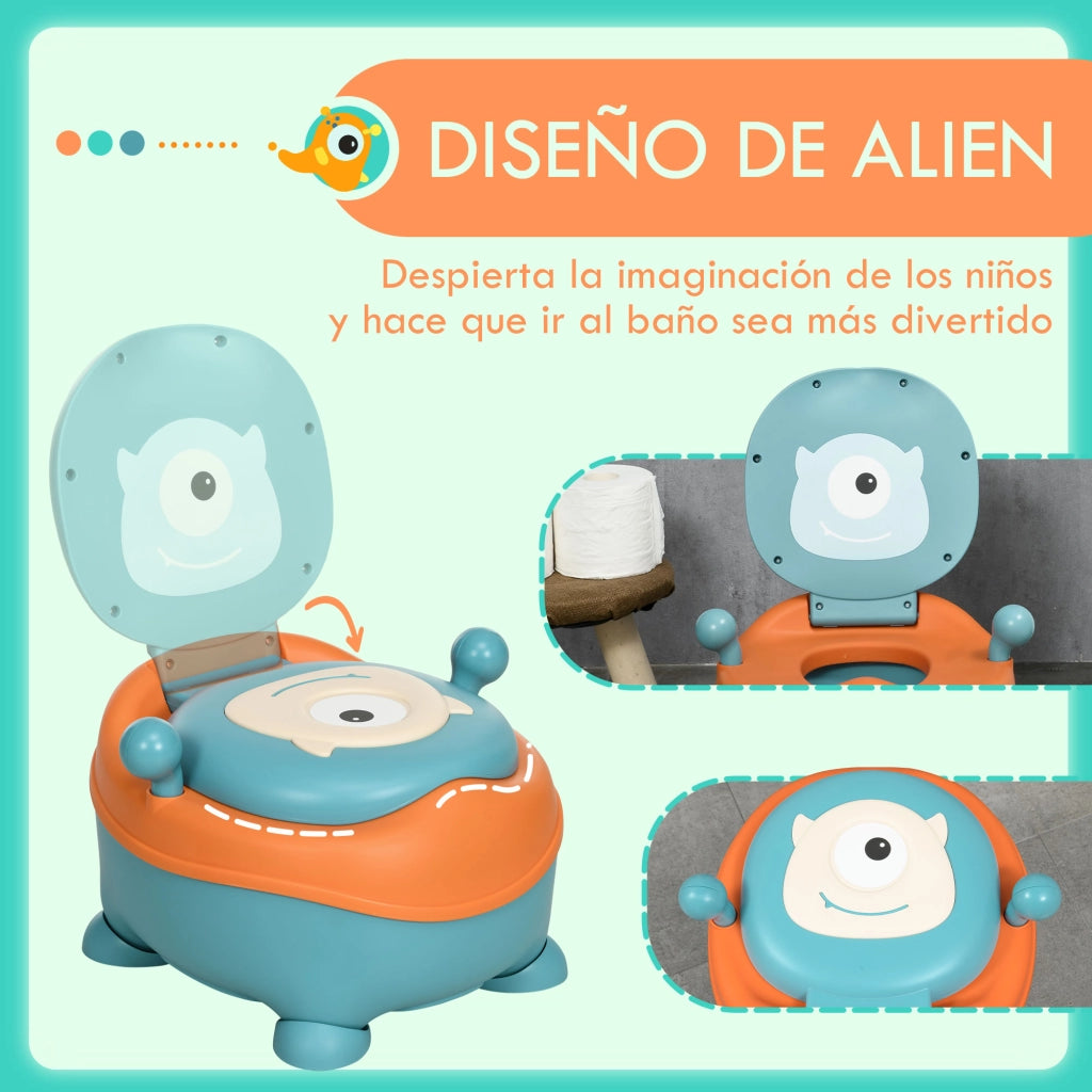Orinal Beb¨¨ Bambini Forma Alien ¨C zephmum ¨C Blu 35.6x35.7x22.2 cm