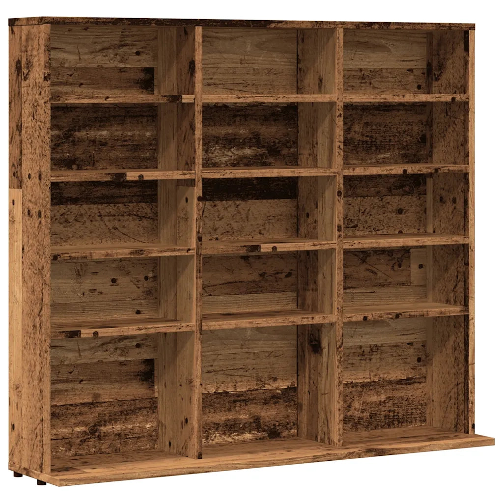 Mobile Porta CD Legno Antico 50x33x117,5 cm Legno Multistrato CFW6041377
