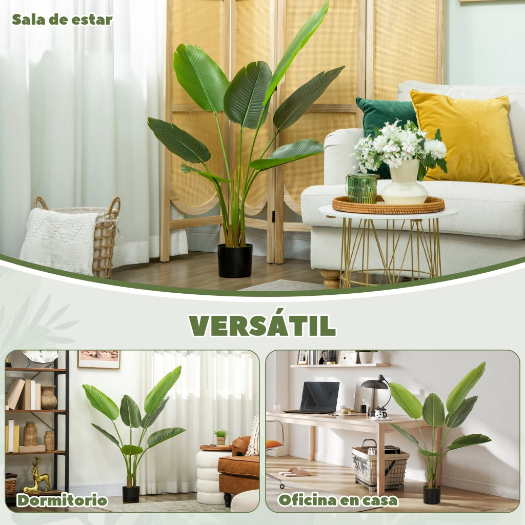 Pianta Artificiale Ave del Paraiso ¨C Minimal ¨C Verde 109 cm