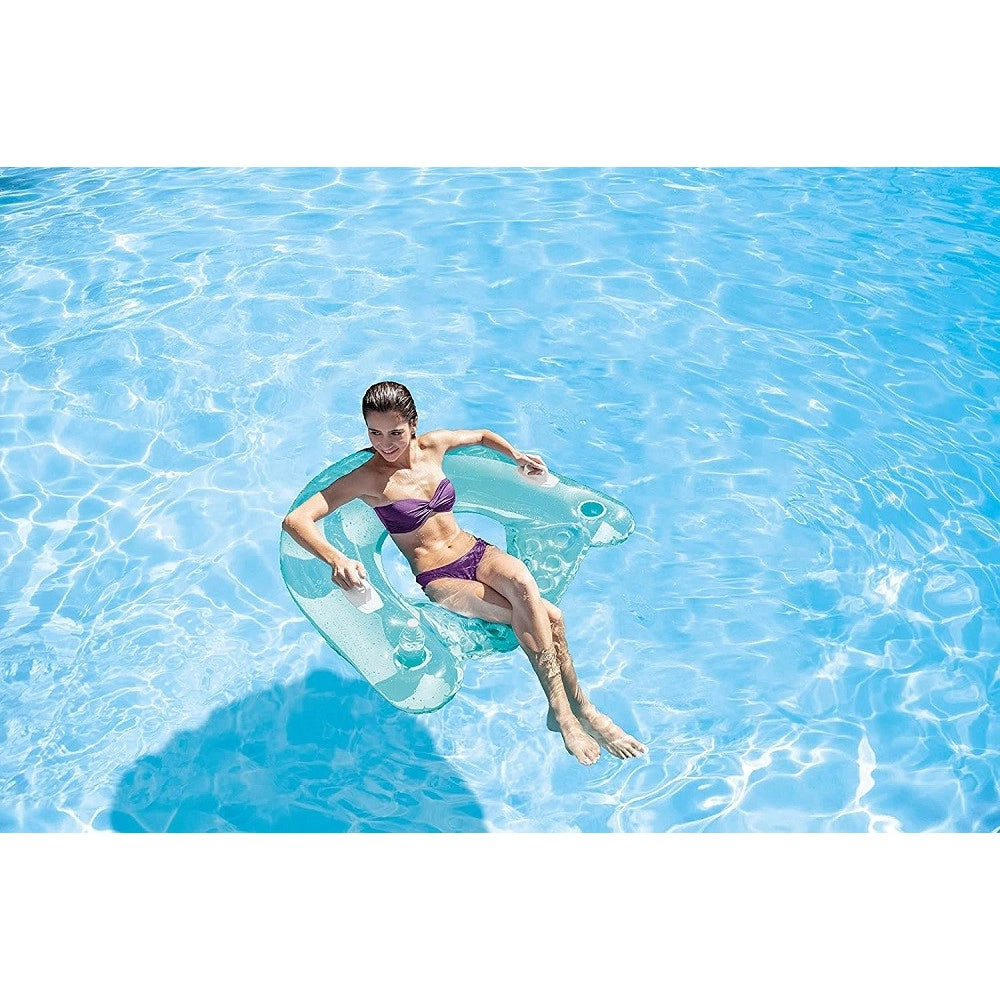 Trade Shop - Poltrona Gonfiabile Per Piscina Aperta Sit&float Materassino 147x99cm Mare 58859 -
