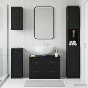 Set di Mobili da Bagno da 4 Pezzi UTRECHT Nero 3417973