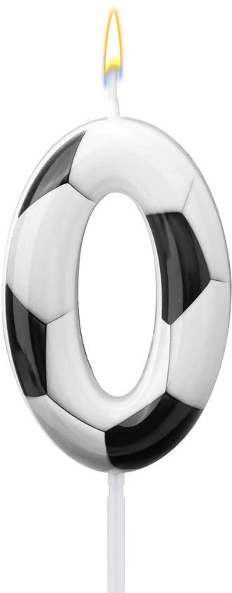 Decorazione per torta - Tema calcio - Decorazione per torta - Decorazione per festa di compleanno - Accessori di decorazione - Bianco/Nero 6x4cm