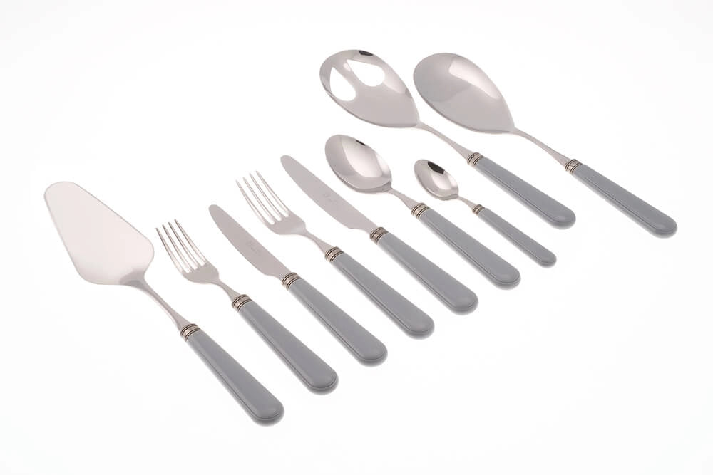 Servizio Set di Posate 75 Pezzi in Acciaio Inox Rivadossi Sandro Mistral Grigio