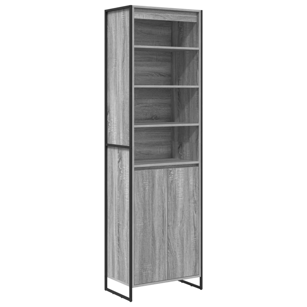Armadi alti 2 pcs Grigio Sonoma 60 x 36 x 200 cm