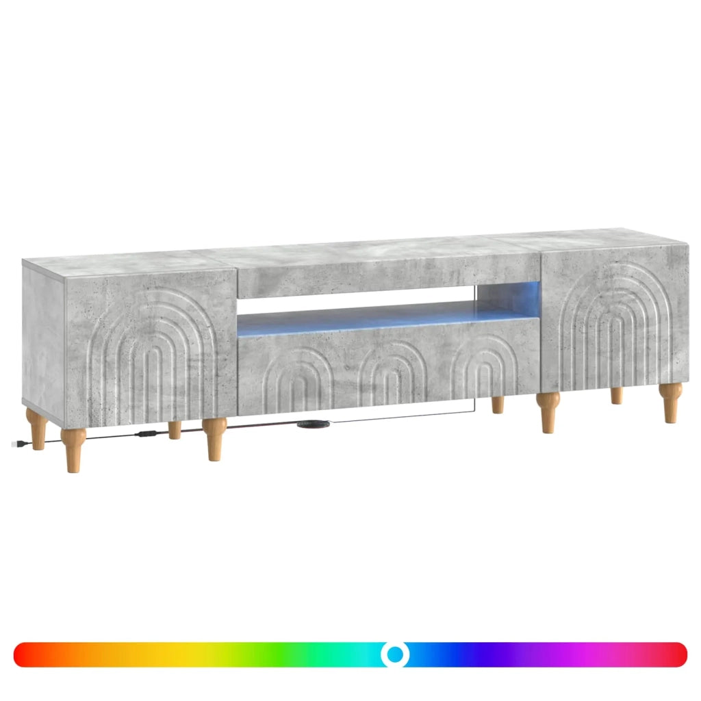 Mobile TV LED Grigio Cemento Legno ingegnerizzato 896248