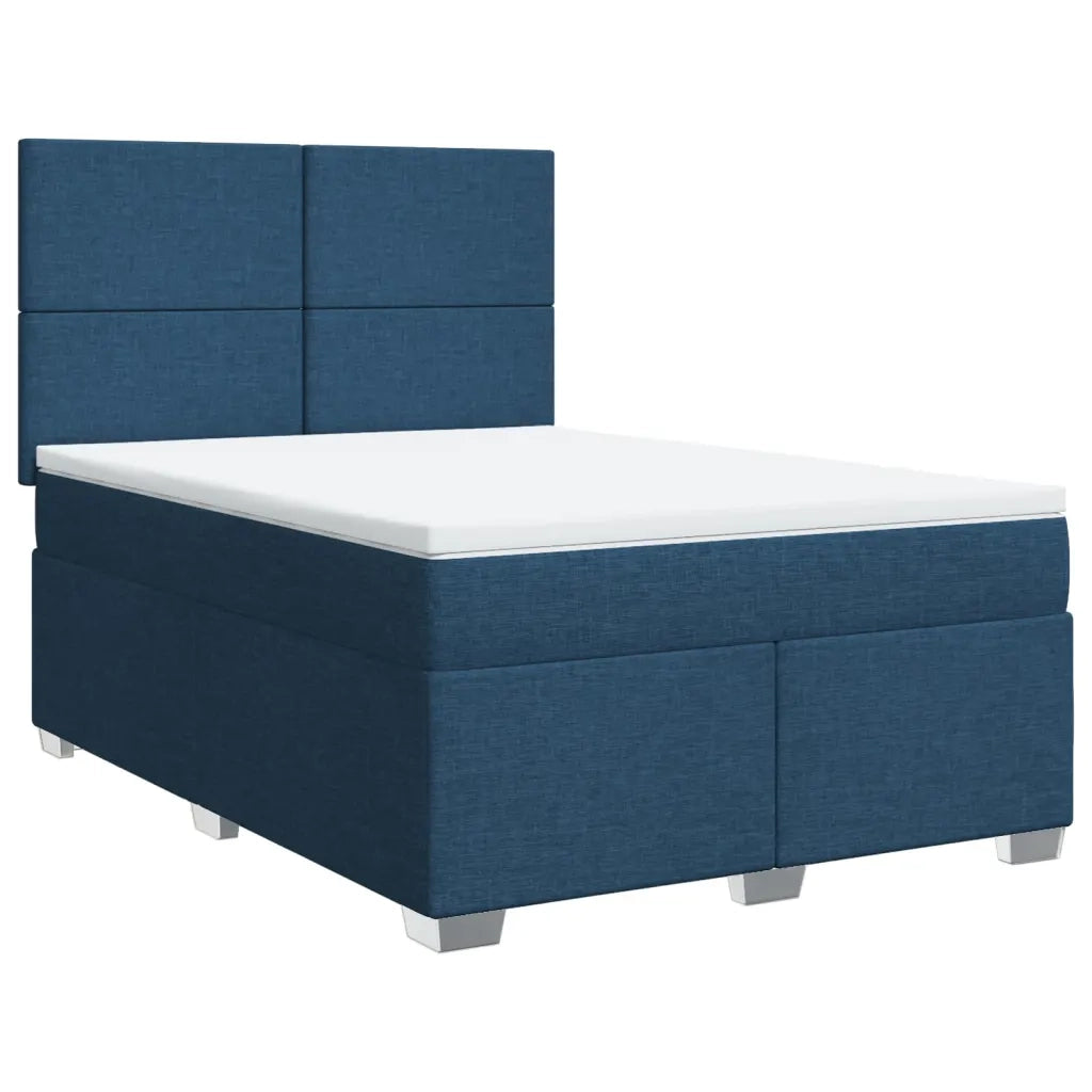 Giroletto a Molle con Materasso Blu 140x200 cm in Tessuto 3290510