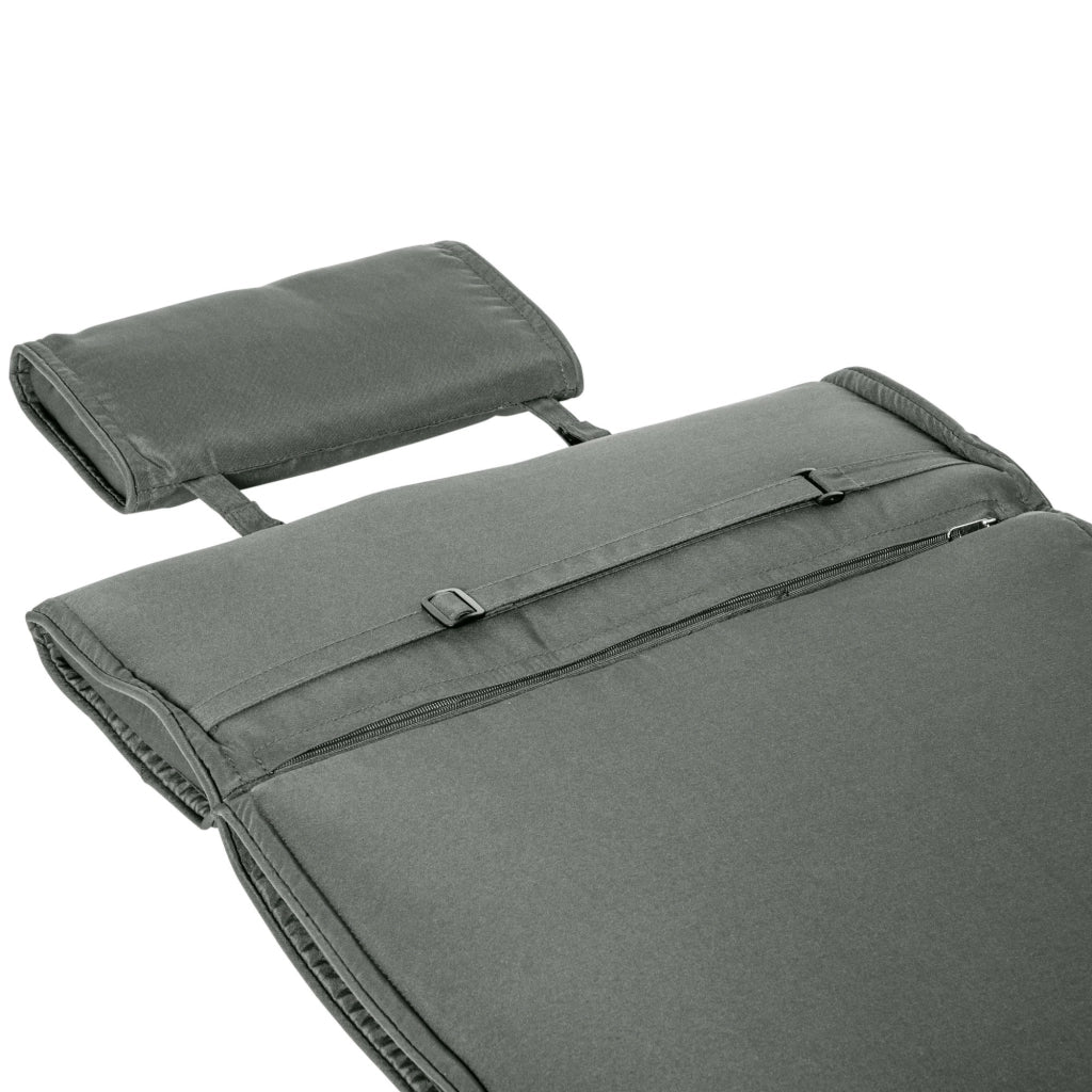Cuscino per Lettino da Giardino ¨C Minimal ¨C Grigio 198x53x5 cm