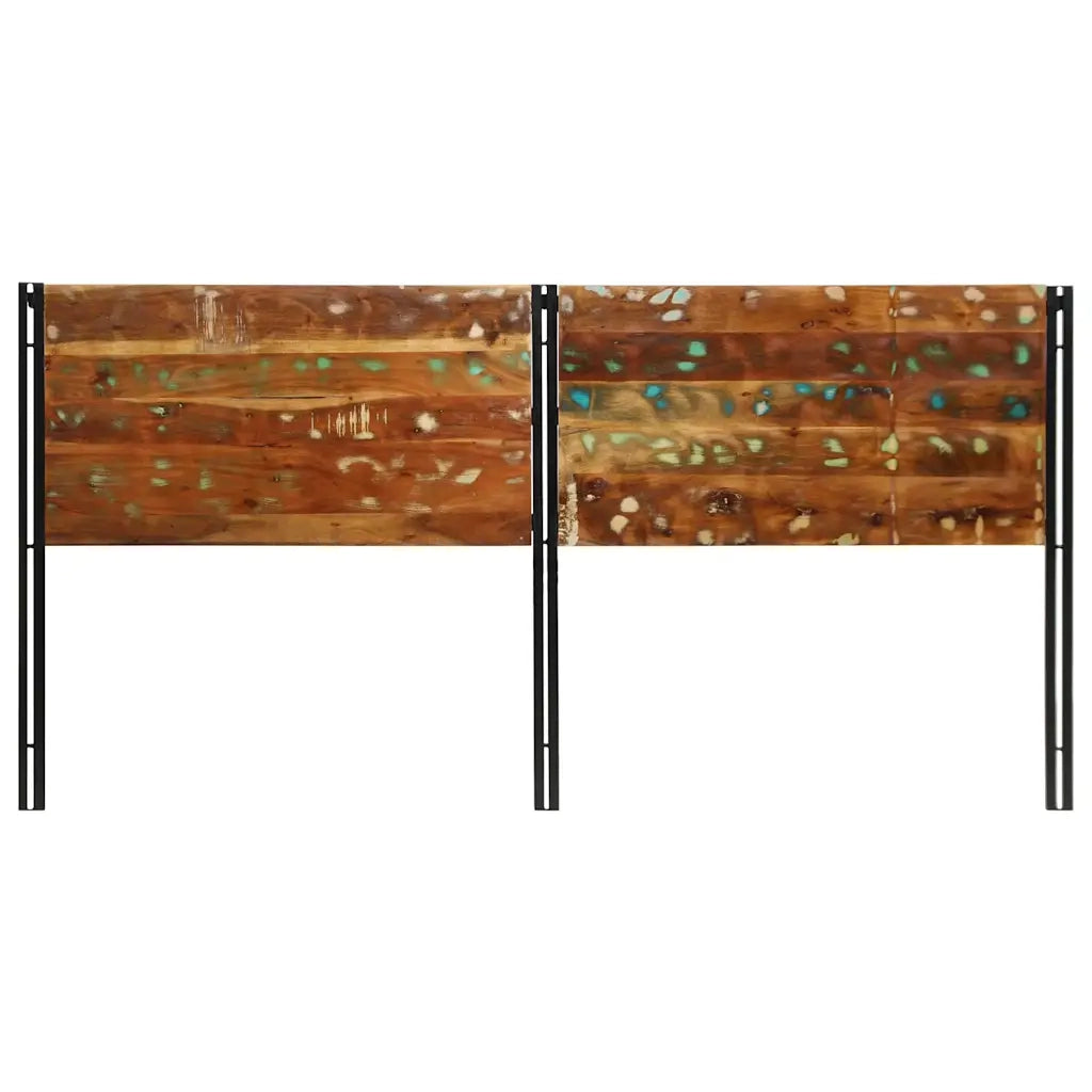Testiera-Testata 200 cm in Legno Massello di Recupero e Ferro