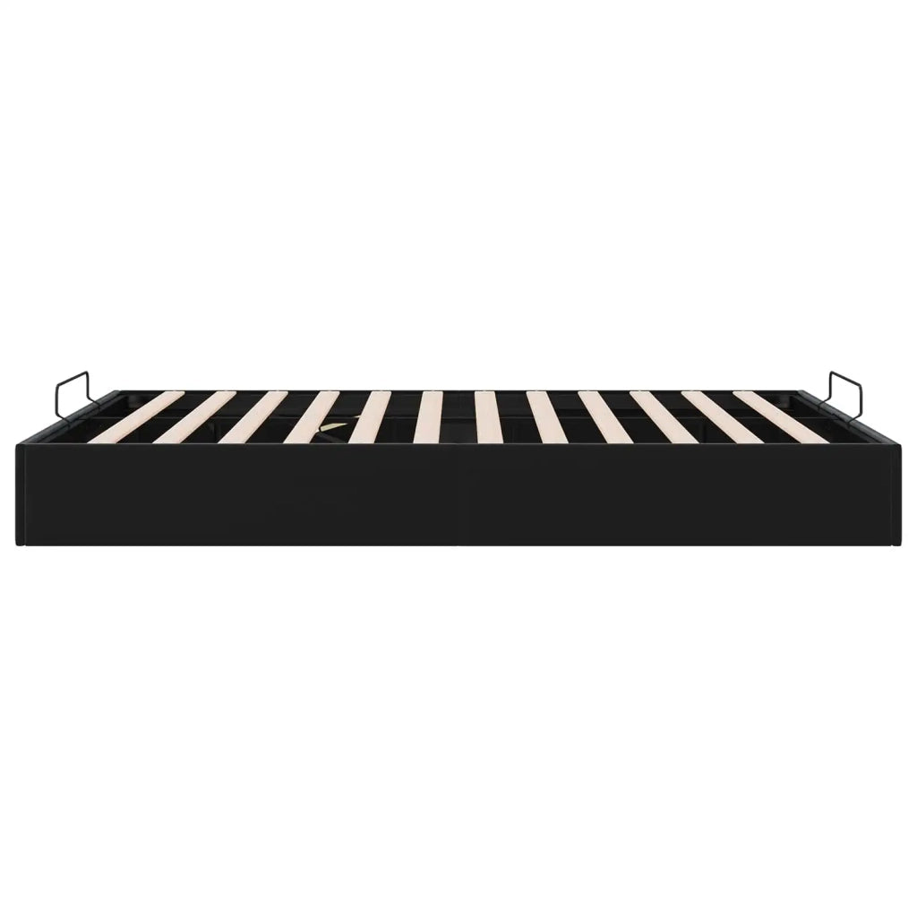 Letto ottomano Nero 153 x 203 cm Velluto 3403076