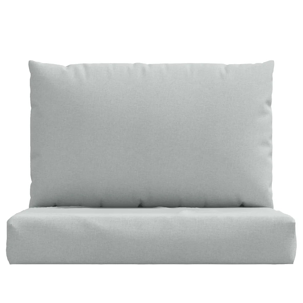 Cuscini per Pallet 2 pz Grigio Chiaro Mélange in Tessuto 4002641
