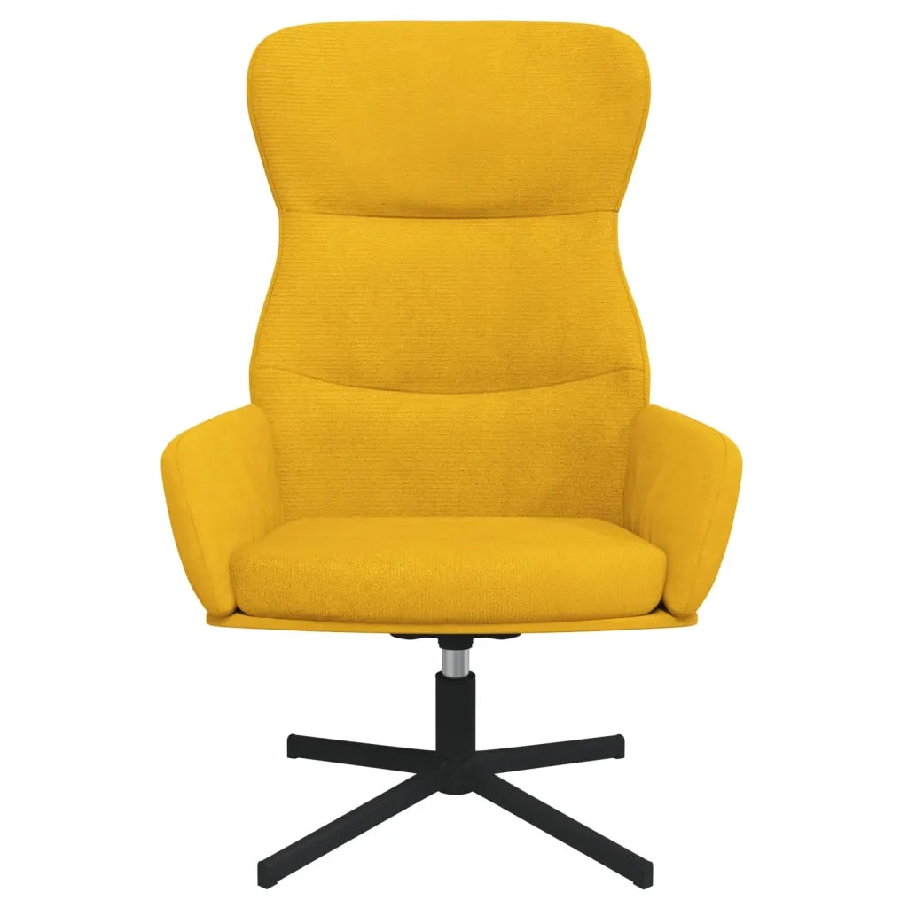 Sedia Relax Giallo Senape in Velluto 341115