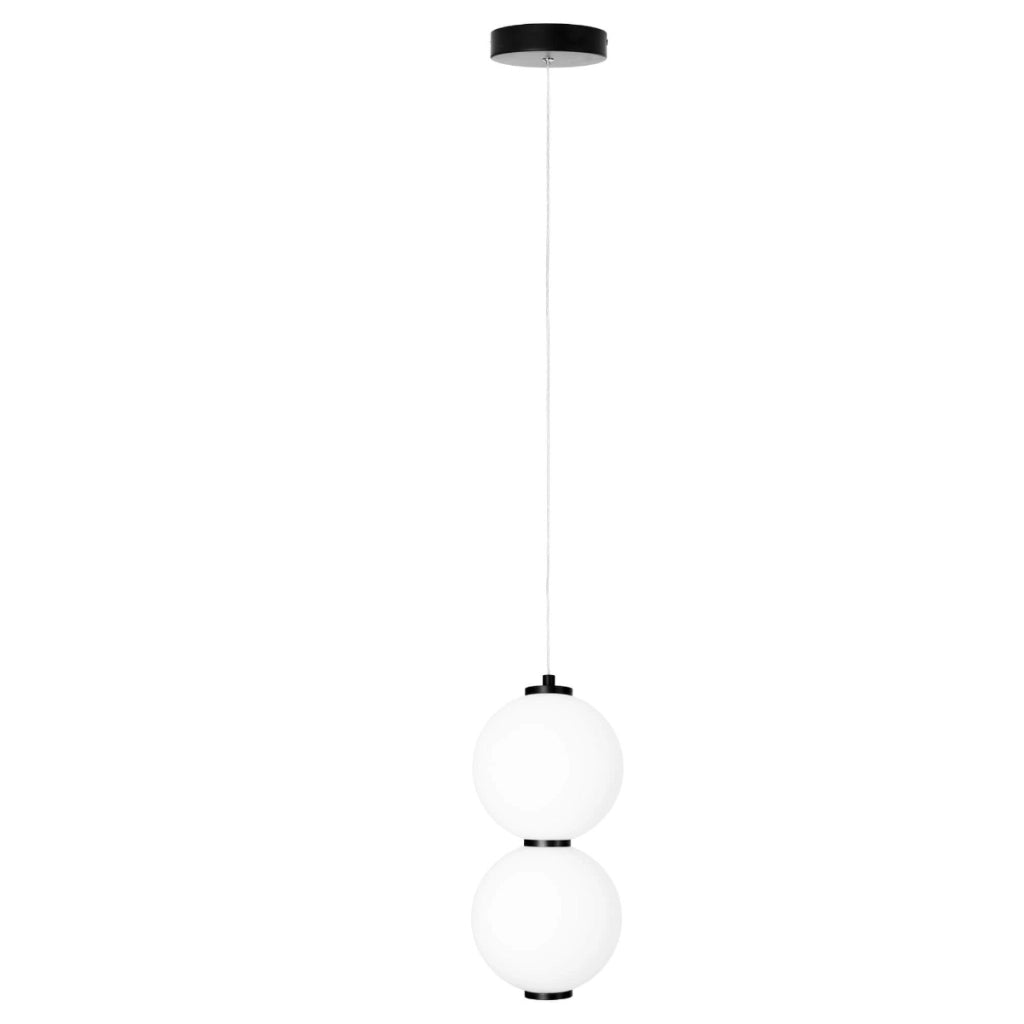 Lampada a sospensione TAMA LED 16W nera Ø16 Maxlight