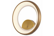 Applique moderna Thea anello oro scuro LED 20W Reality
