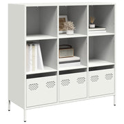 Credenza Bianca 101,5x39x103,5 cm in Acciaio