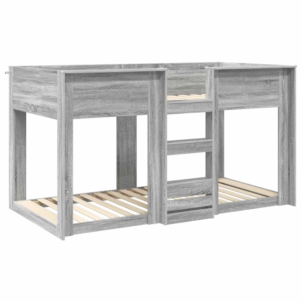 Letto a Castello per Bambini Grigio Sonoma 80 x 200 cm