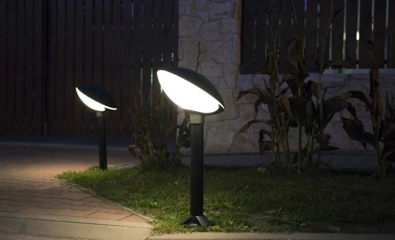 Lampada da giardino a colonna 174cm E27 nera IP55 SU-MA
