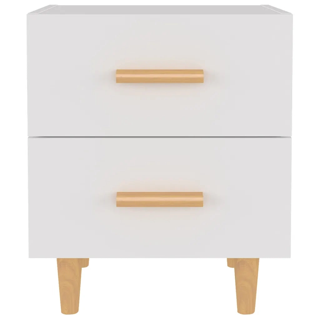 Comodino | Armadio da Notte | Mobiletto da notte Bianco 40x35x47,5 cm