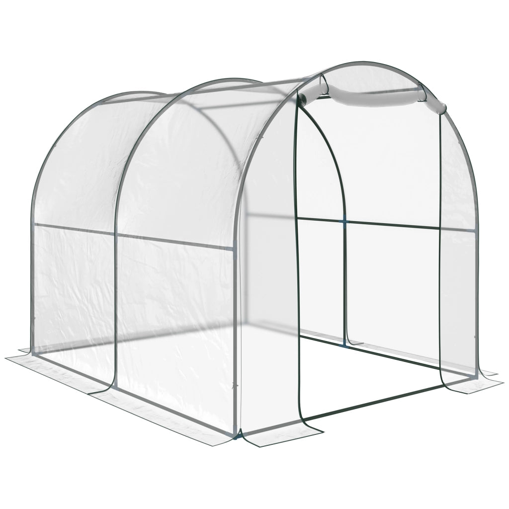 Serra Tunnel da Giardino ¨C Minimal ¨C Acciaio, PVC, 2x2.5x2m
