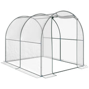 Serra Tunnel da Giardino ¨C Minimal ¨C Acciaio, PVC, 2x2.5x2m
