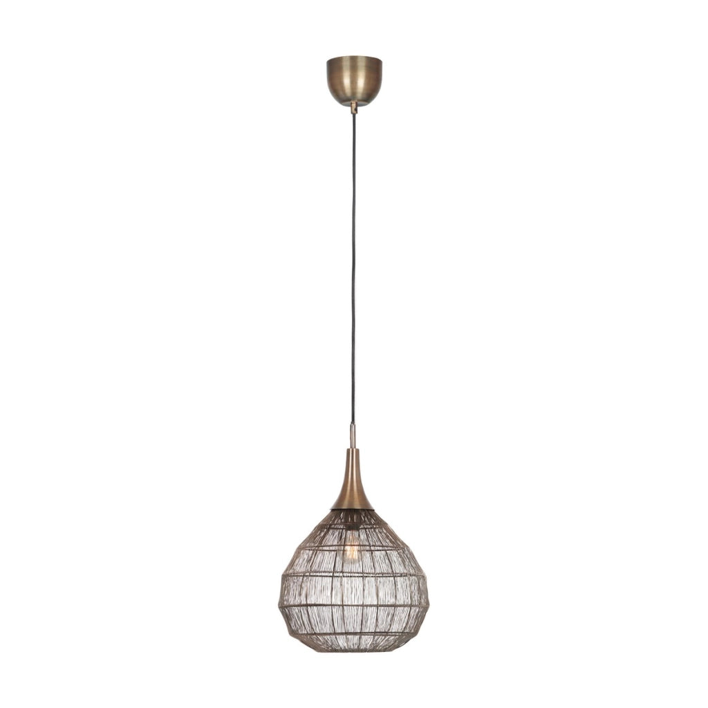 Sospensione industriale SORAYA Ø42 patina E27 Trio